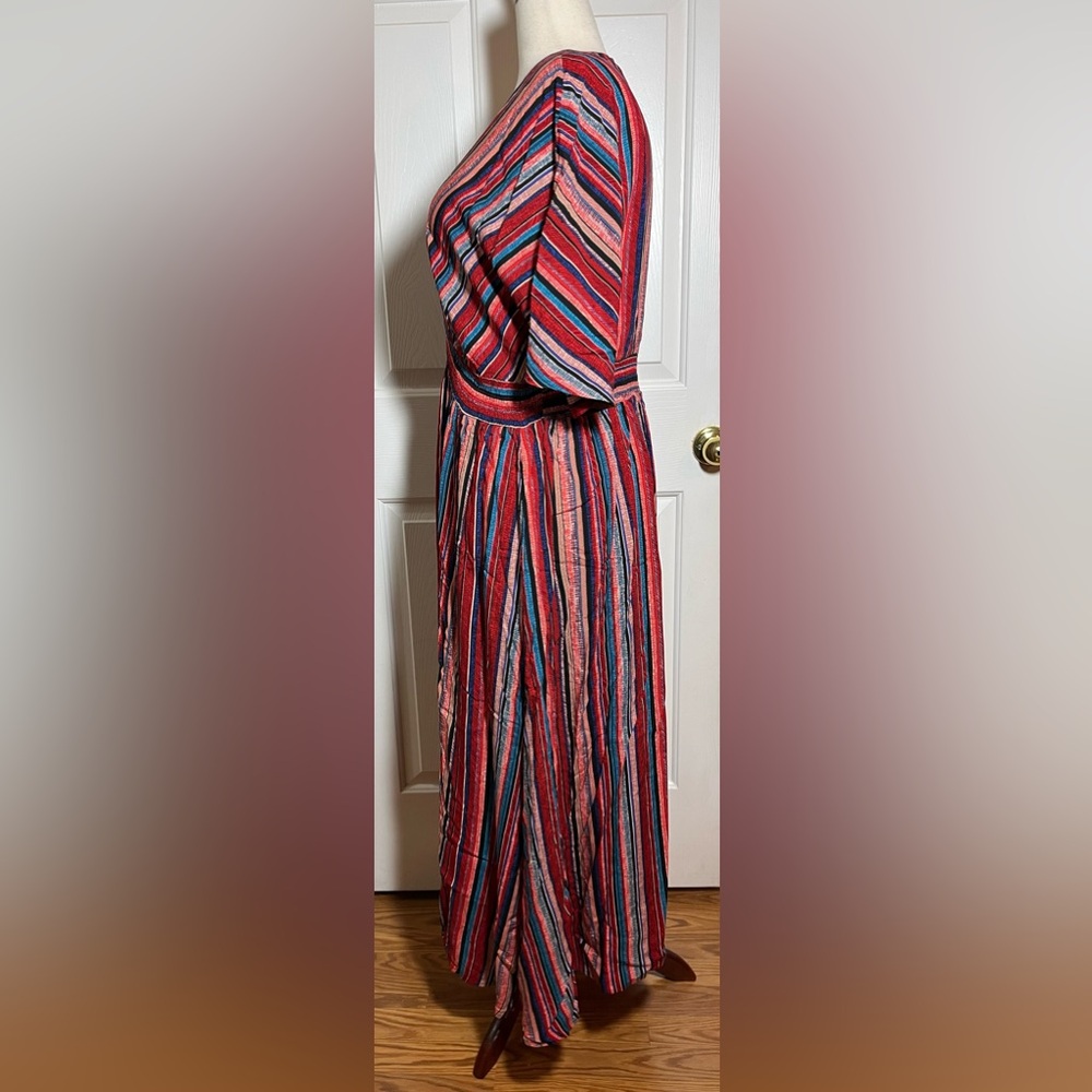 BloomChic Women’s Multicolor Striped Maxi Dress - Picture 3 of 6
